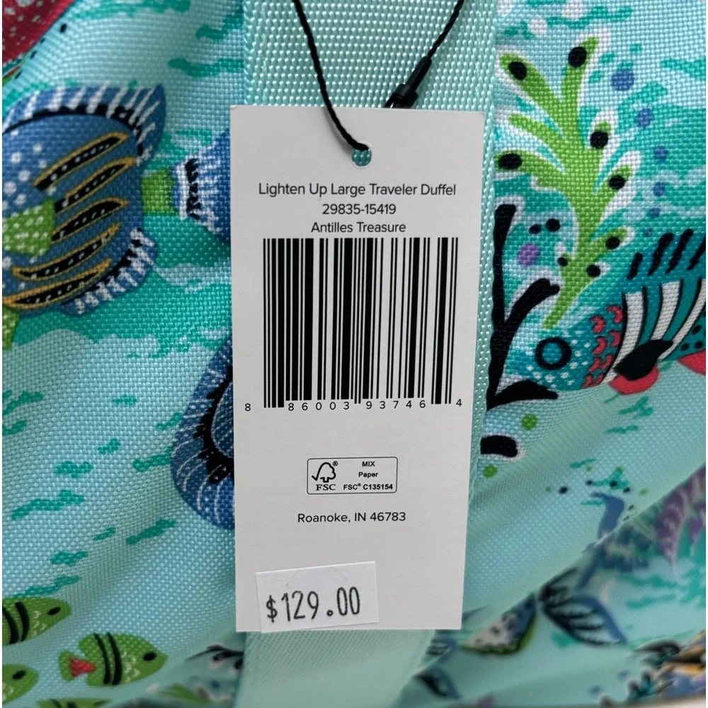 Vera Bradley Antilles Treasure Large Duffel Bag - Picture 3 of 6